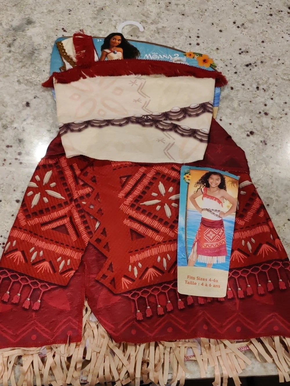 New!Disney Moana's 2 Adventure Costume Set Holiday Seasonal Y2K Cottagecore Retr